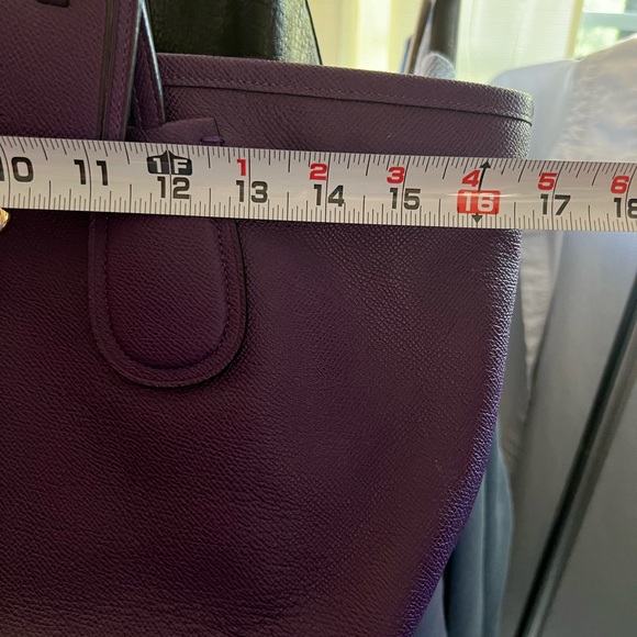 Large Coach purse in purple - Picture 12 of 17